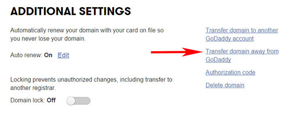 GoDaddy Transfer Domain